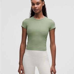 Lululemon Women's Green Ribbed Top